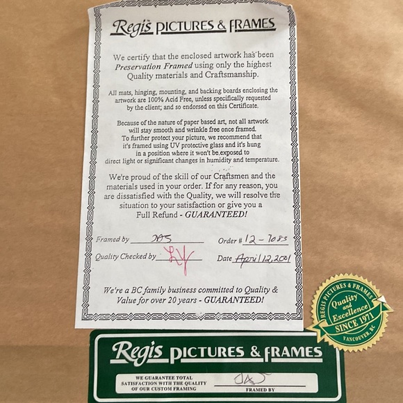 Vintage High Quality Solid Wood Framed Old Montreal Art. - Picture 10 of 14